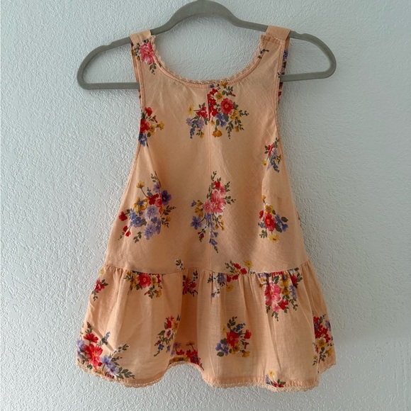 American Eagle Outfitters Peach Ruffled Tiered sleeveless Top Size M - Picture 4 of 11